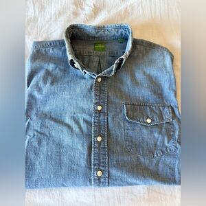 Rare Early Edition Sid Mashburn Chambray Work Shirt Large